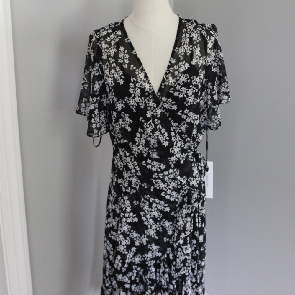 Calvin Klein wrap dress. Size 10